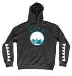 fin city sharks teeth hoodie