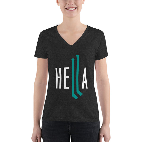 Hella Hockey Womans Vneck