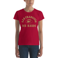 SF DIEHARDS - Womens Red Shirt