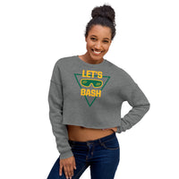 Let's Bash - Gray Crop Sweatshirt