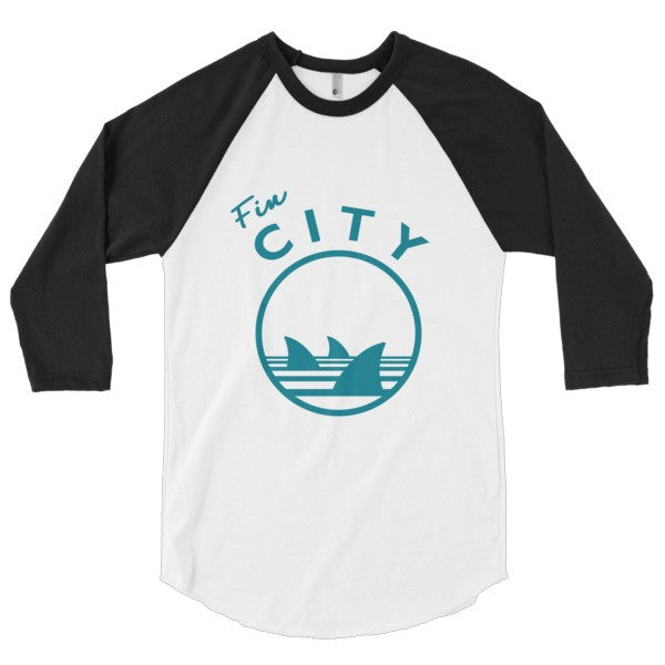 Men's '47 Cream Miami Marlins City Connect Crescent Franklin Raglan Three-Quarter Sleeve T-Shirt Size: Medium