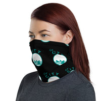 Fin City - OG Black Step Repeat Neck Gaiter