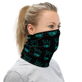 Fin City - Black Step Repeat Neck Gaiter