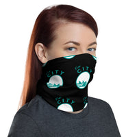 Fin City - OG Black Step Repeat Neck Gaiter